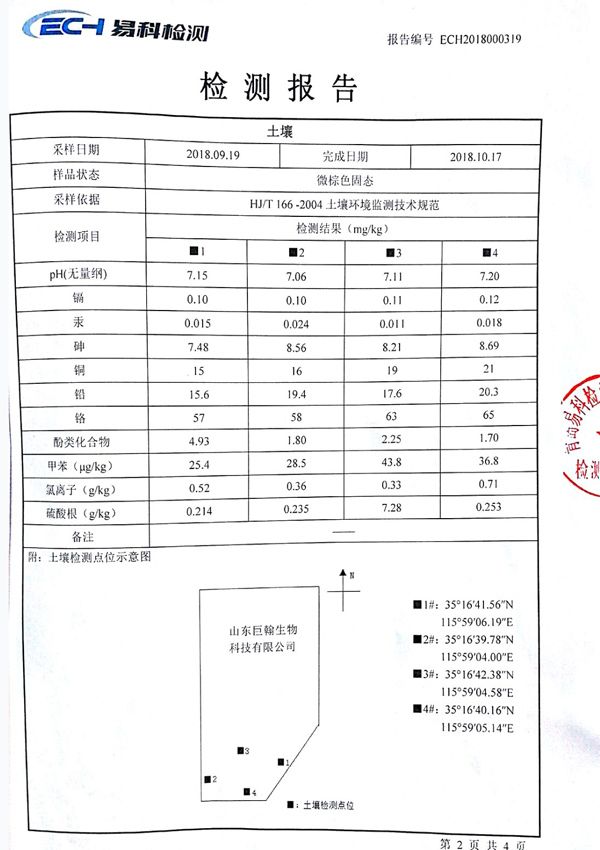 土壤环境自行监测报告